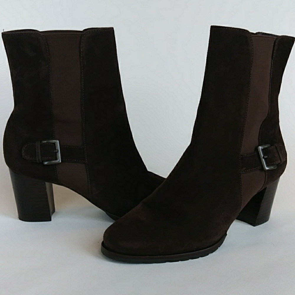 Cole Haan Brown Suede Ankle Bootie 7.5